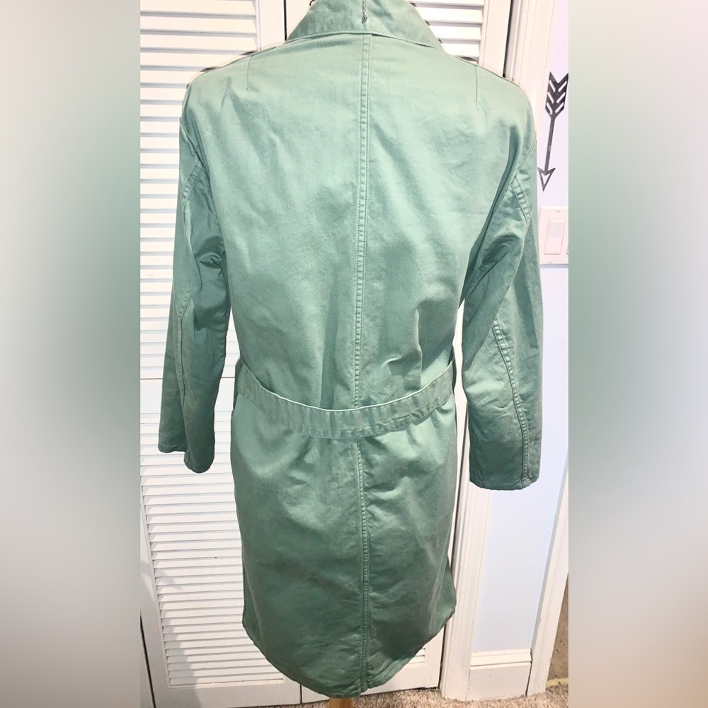 Vintage Army Chore Blazer long Coat Women’s Large - Picture 5 of 6